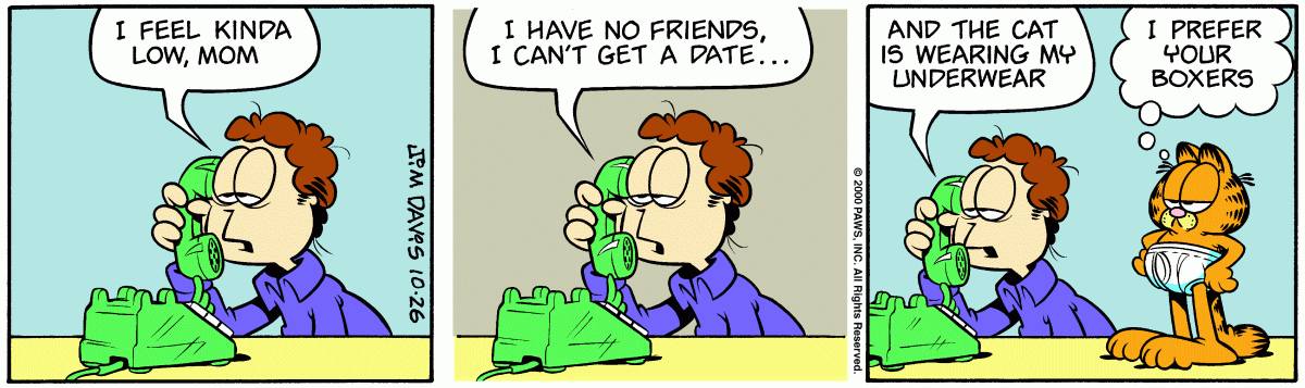 Garfield, October 26, 2000