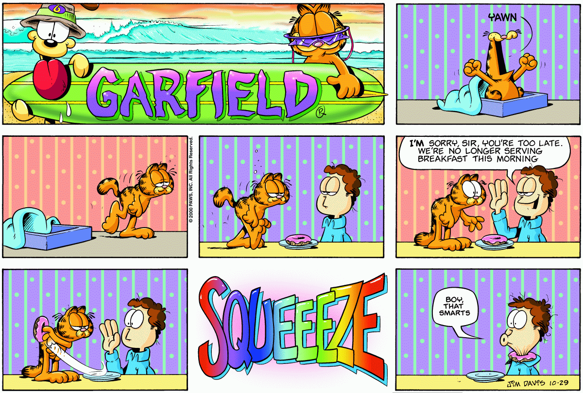 Garfield, October 29, 2000