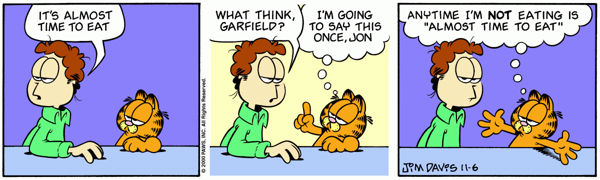 Garfield, November 6, 2000
