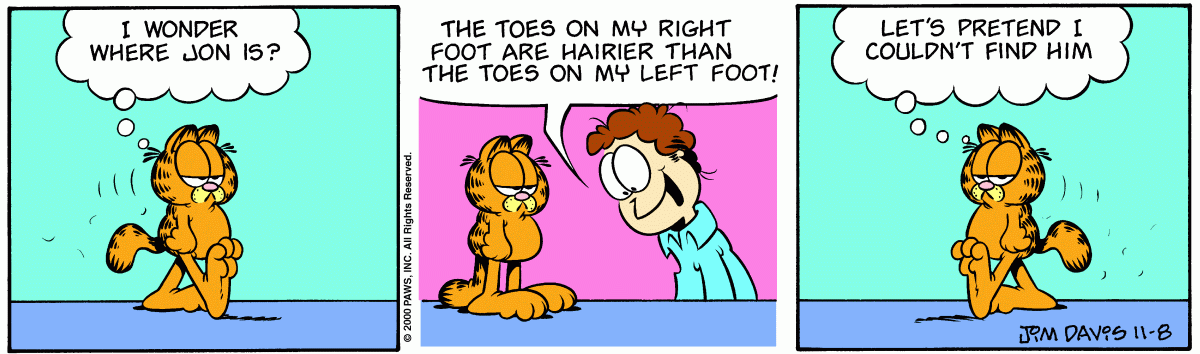 Garfield, November 8, 2000