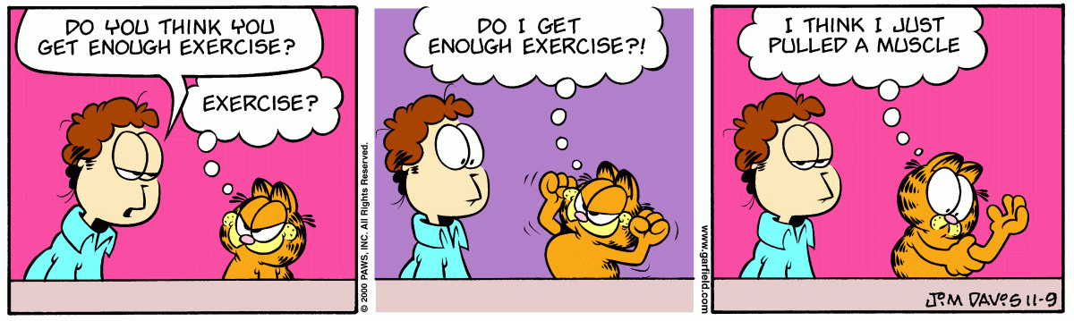 Garfield, November 9, 2000