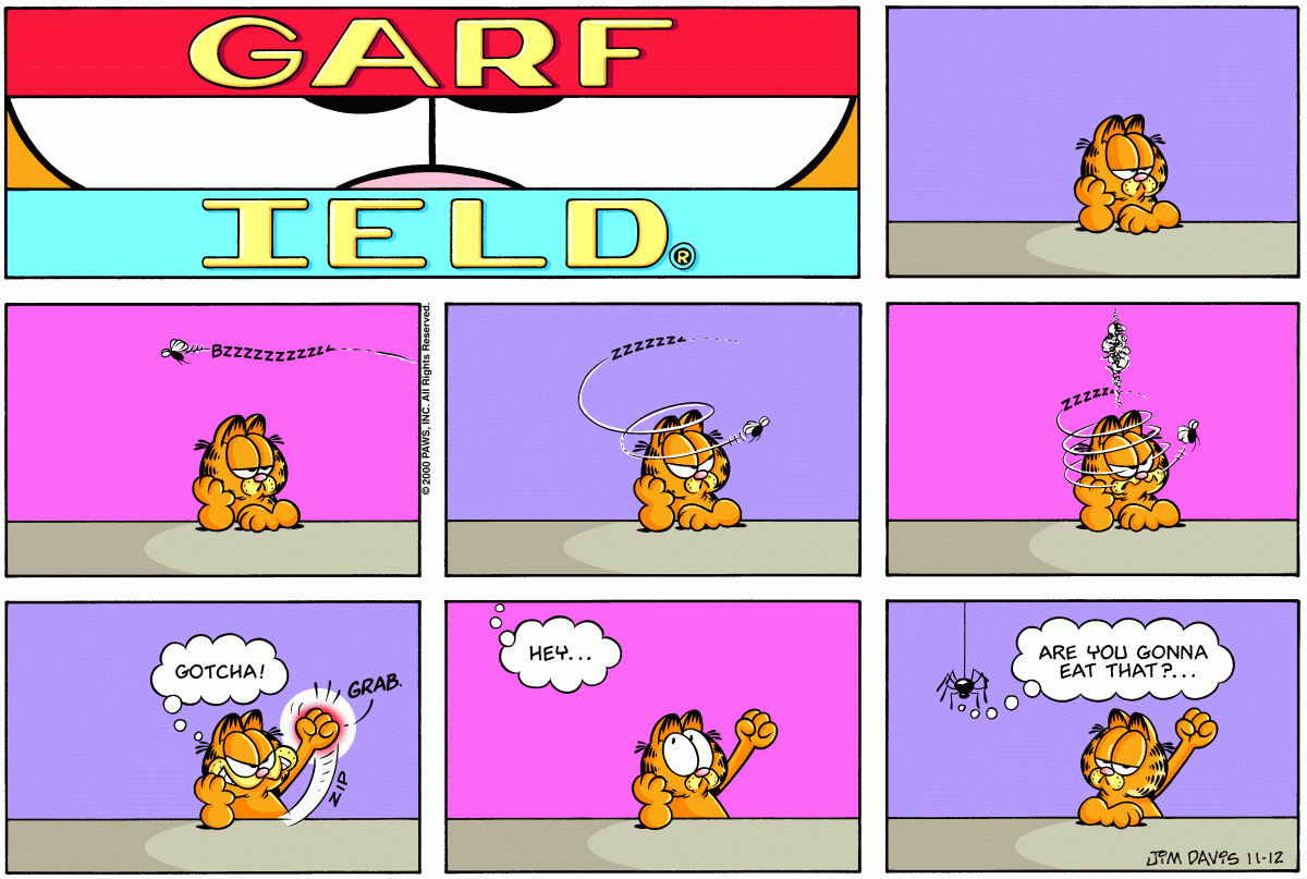 Garfield comic strip for Sunday, November 12, 2000