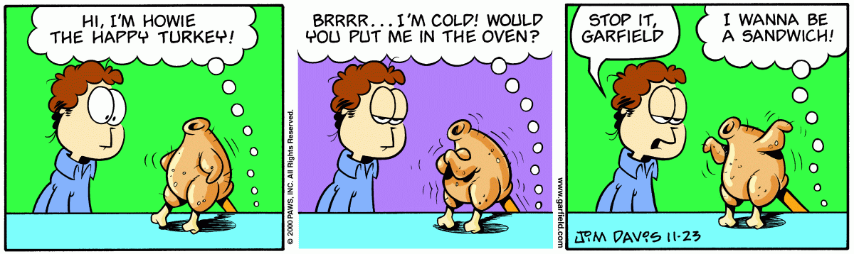 Garfield, November 23, 2000
