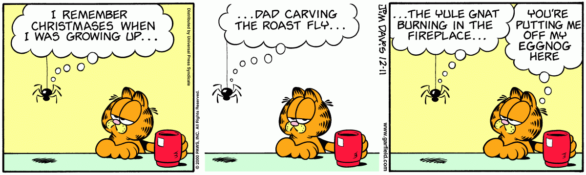 Garfield comic strip for Monday, December 11, 2000