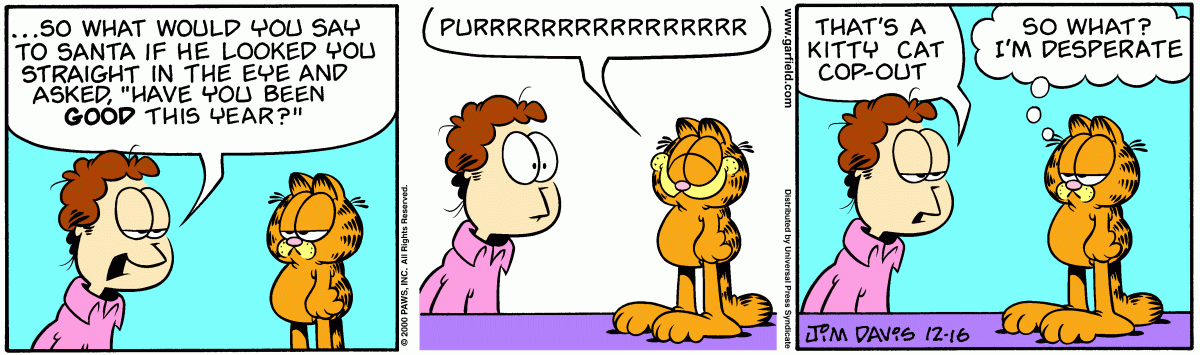 Garfield, December 16, 2000