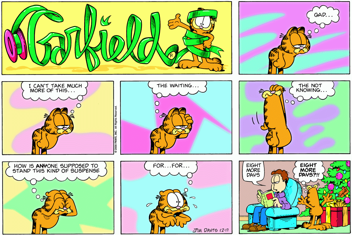 Garfield comic strip for Sunday, December 17, 2000