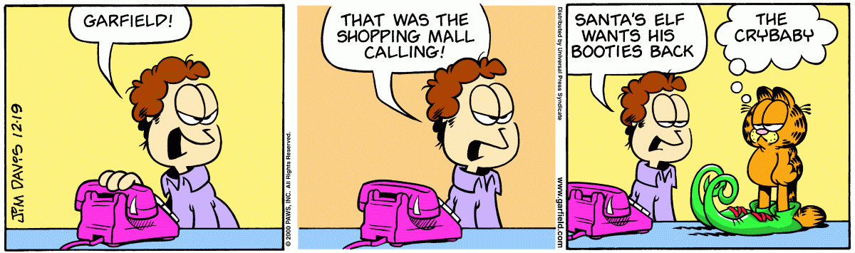 Garfield, December 19, 2000