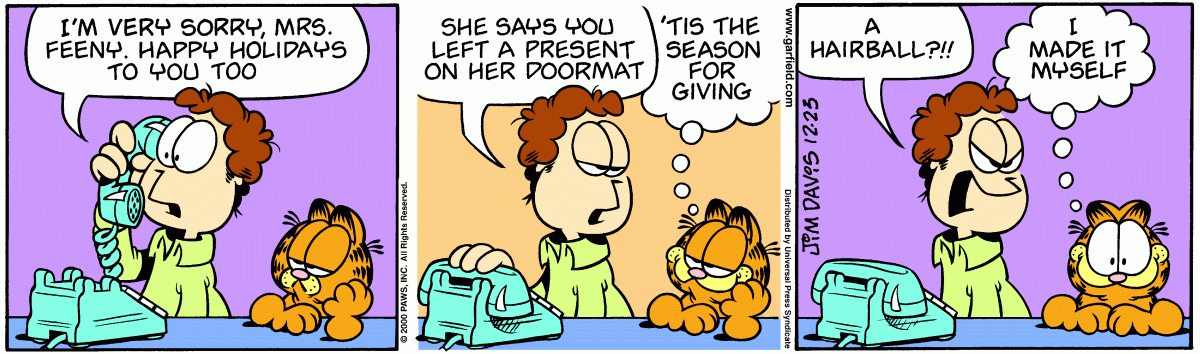 Garfield, December 23, 2000