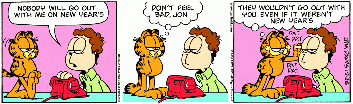 Garfield, December 28, 2000