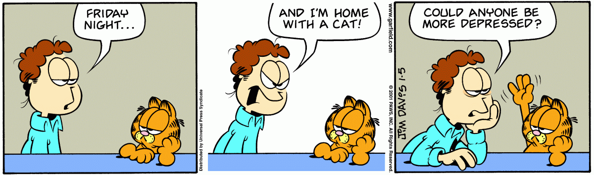 Garfield, January 5, 2001