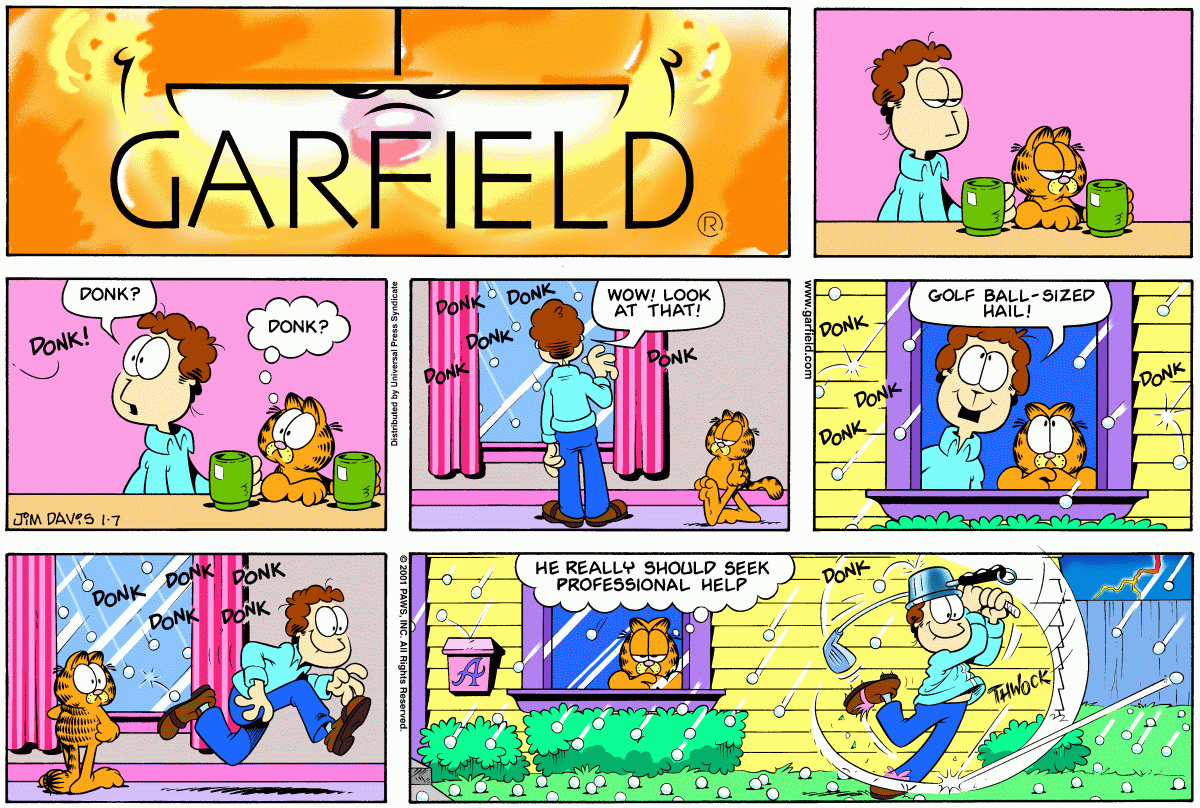 Garfield, January 7, 2001