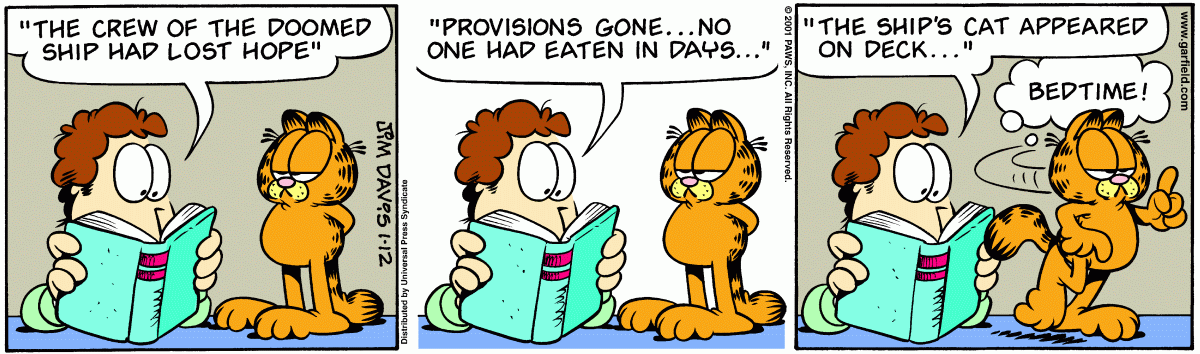 Garfield, January 12, 2001