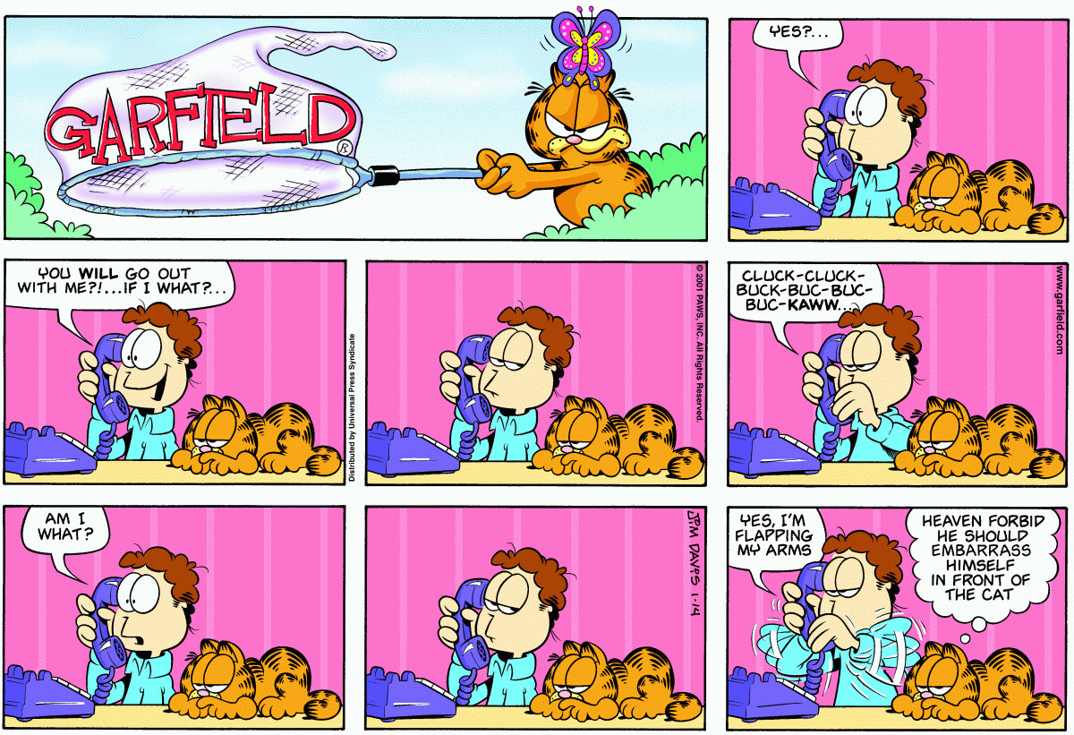 Garfield, January 14, 2001