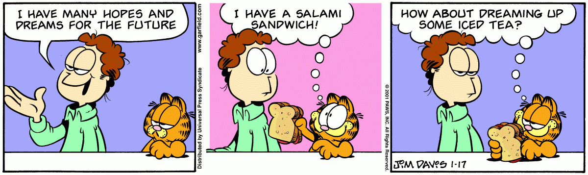 Garfield, January 17, 2001