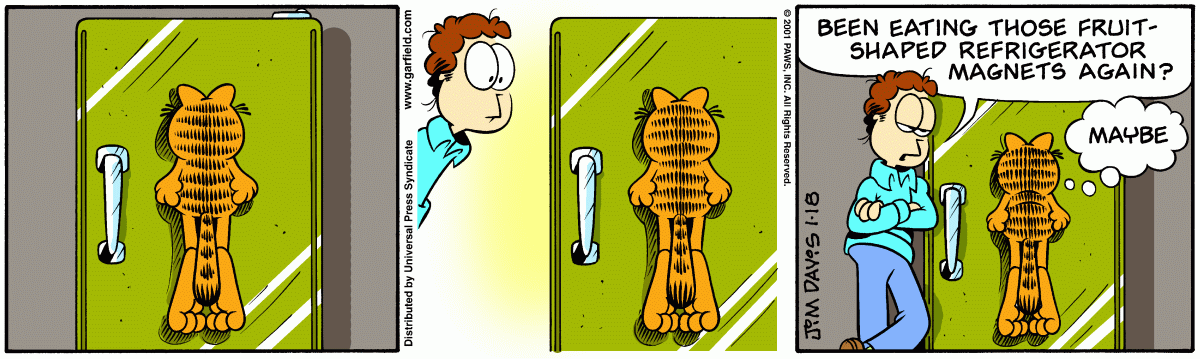 Garfield, January 18, 2001