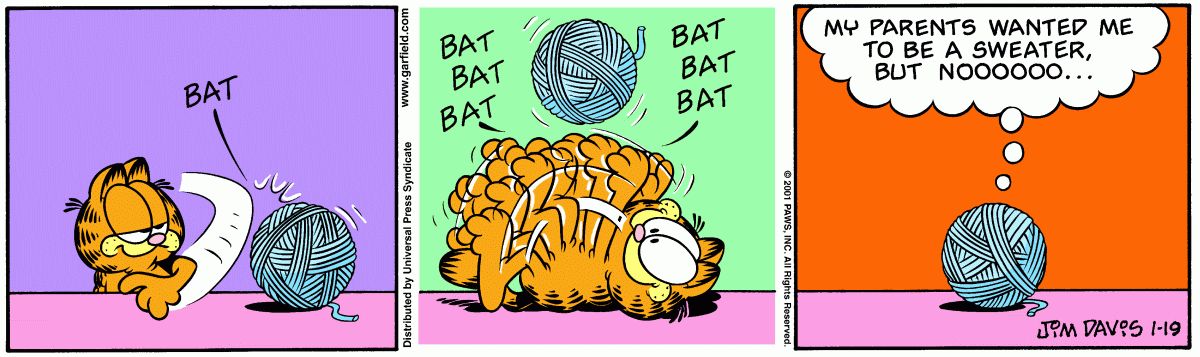 Garfield, January 19, 2001
