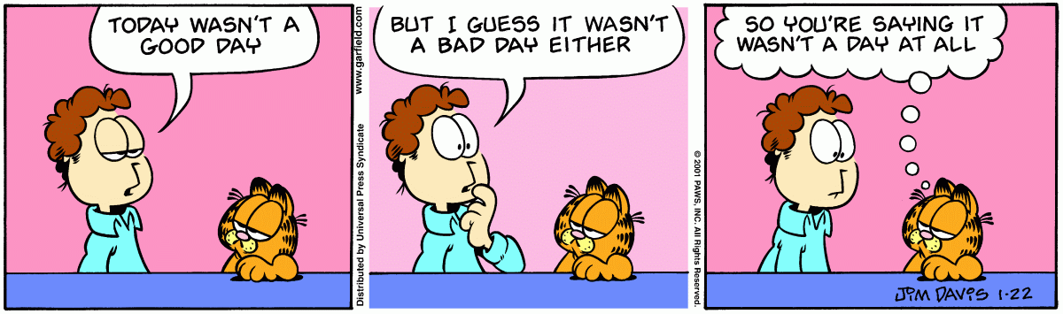 Garfield, January 22, 2001