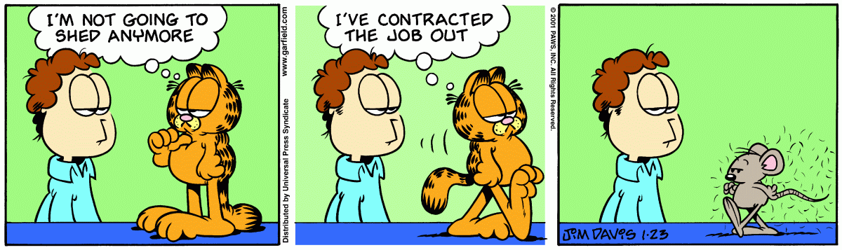 Garfield, January 23, 2001