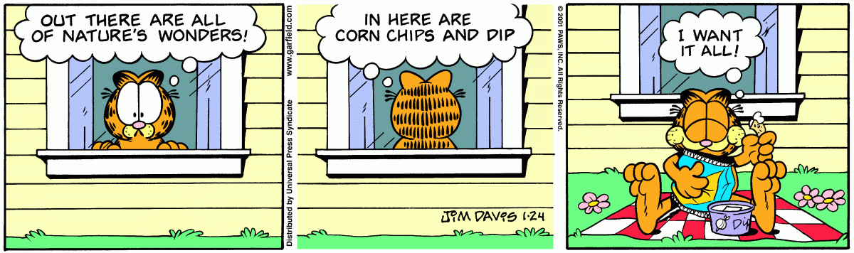 Garfield, January 24, 2001