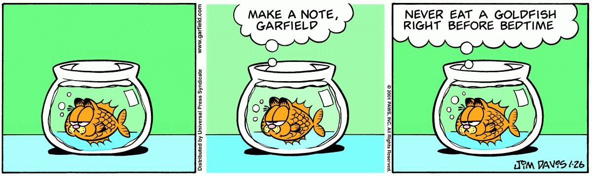 Garfield, January 26, 2001