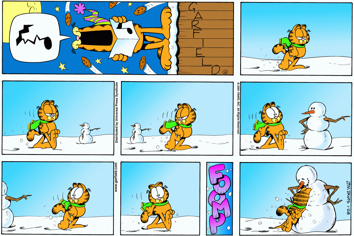 Garfield, January 28, 2001