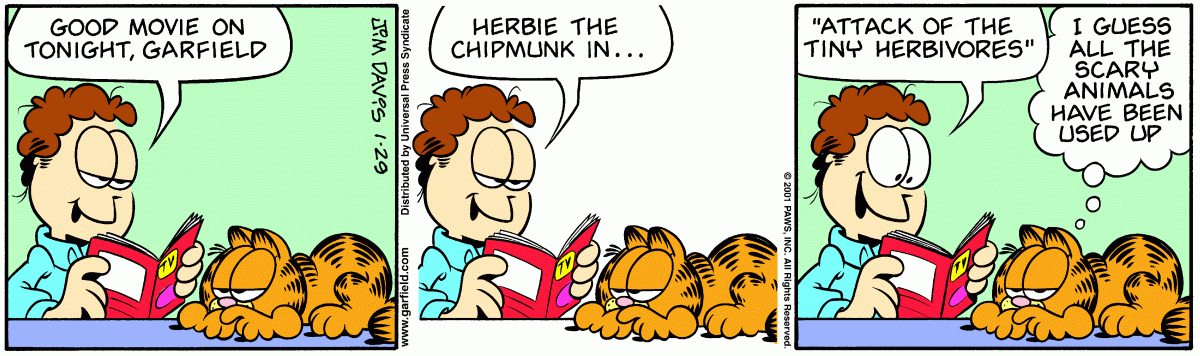 Garfield, January 29, 2001