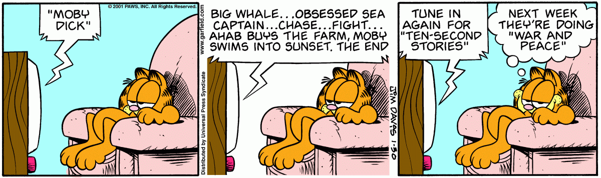 Garfield, January 30, 2001