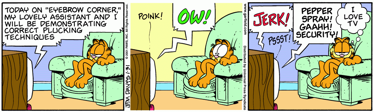 Garfield, January 31, 2001