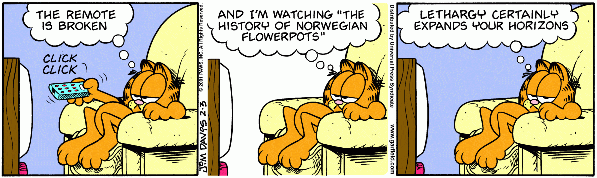 Garfield, February 3, 2001