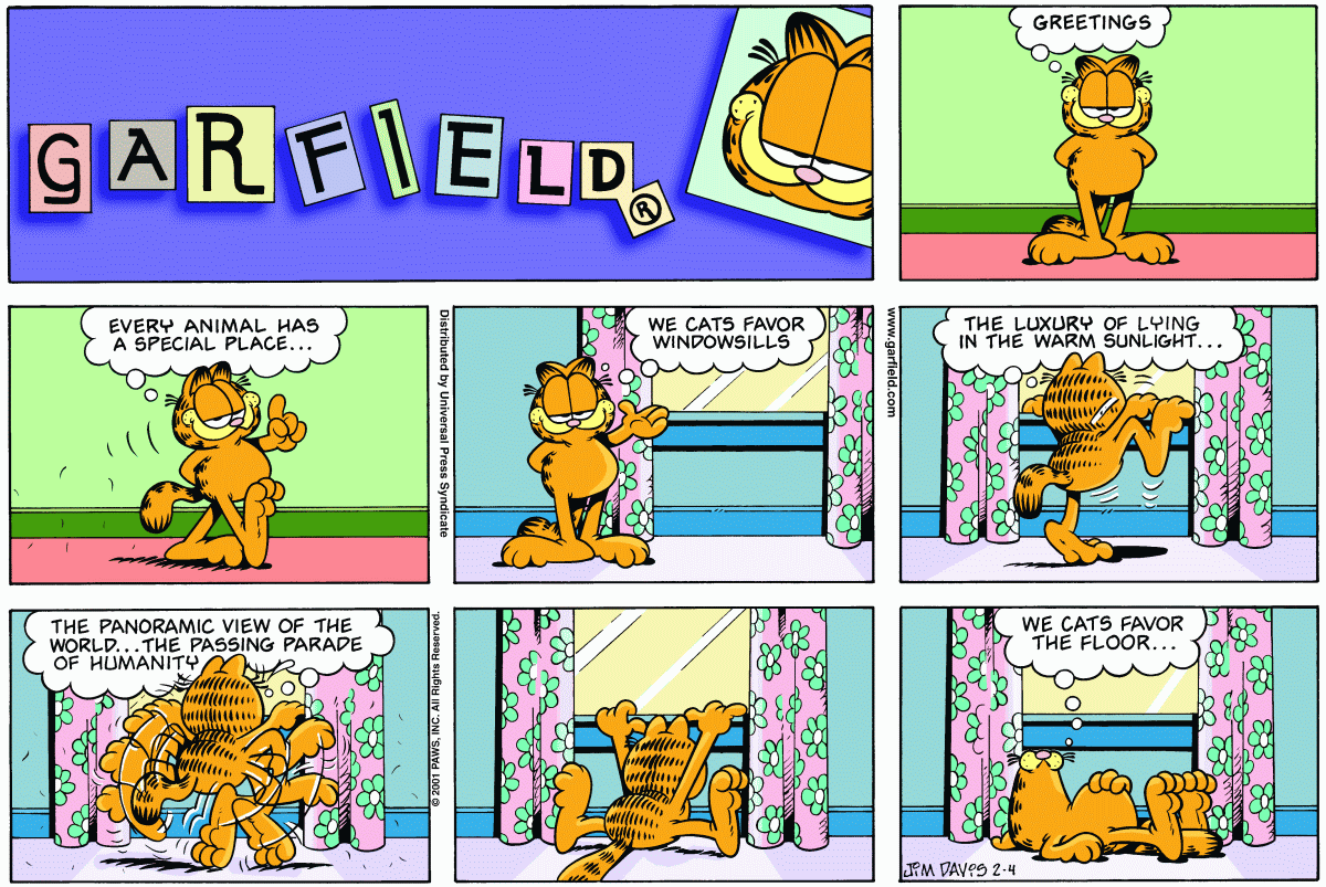 Garfield, February 4, 2001