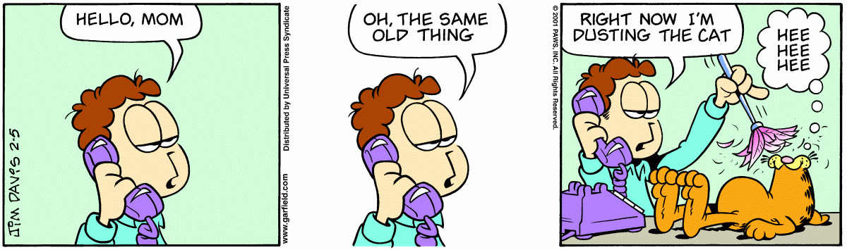 Garfield, February 5, 2001