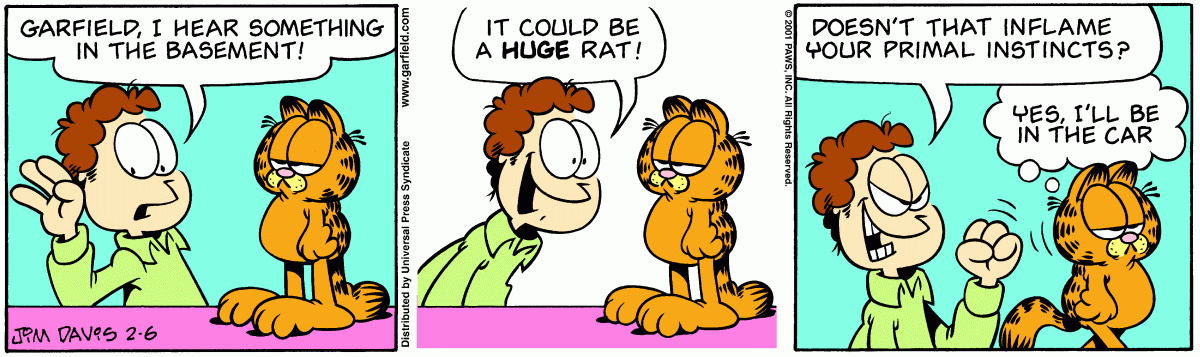 Garfield, February 6, 2001