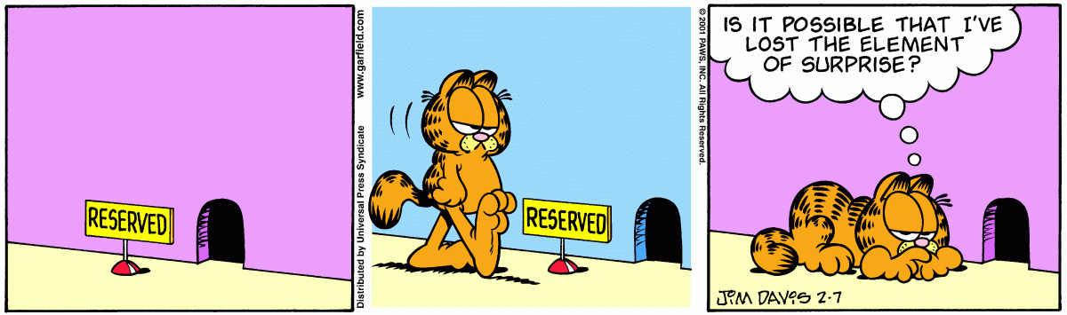 Garfield, February 7, 2001