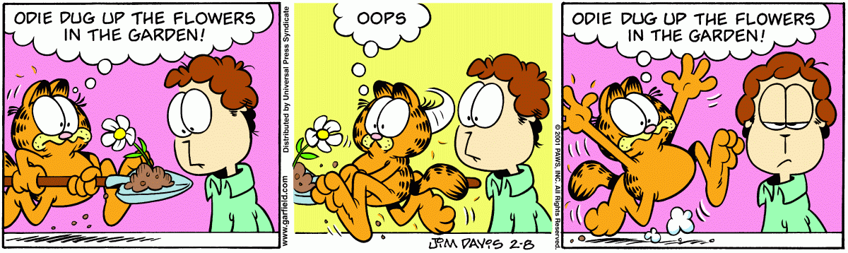 Garfield, February 8, 2001