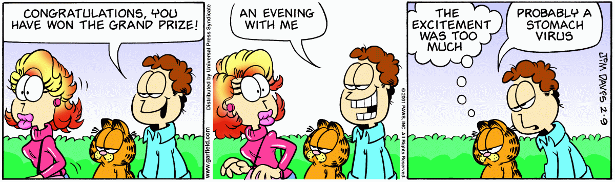 Garfield, February 9, 2001