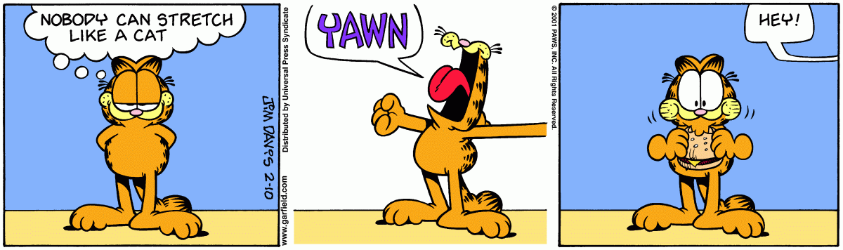 Garfield, February 10, 2001