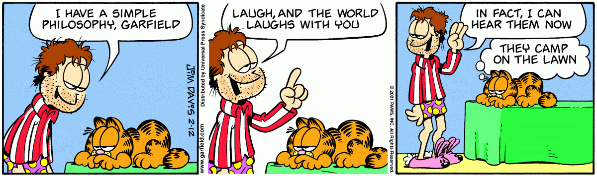 Garfield, February 12, 2001