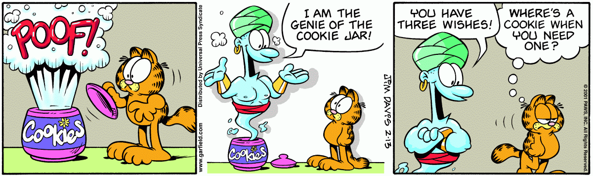 Garfield, February 13, 2001