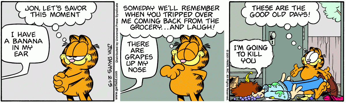 Garfield, February 15, 2001