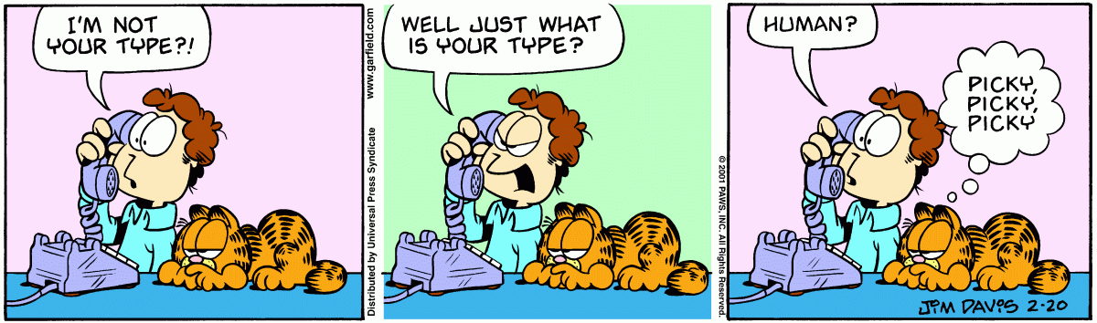 Garfield, February 20, 2001