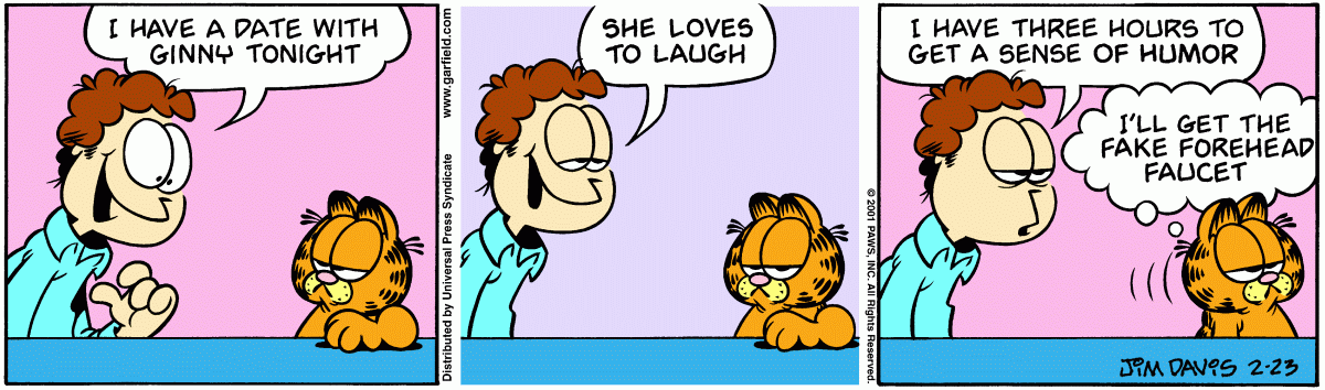Garfield, February 23, 2001
