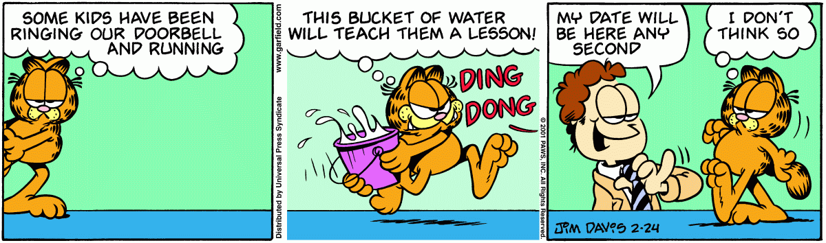 Garfield, February 24, 2001
