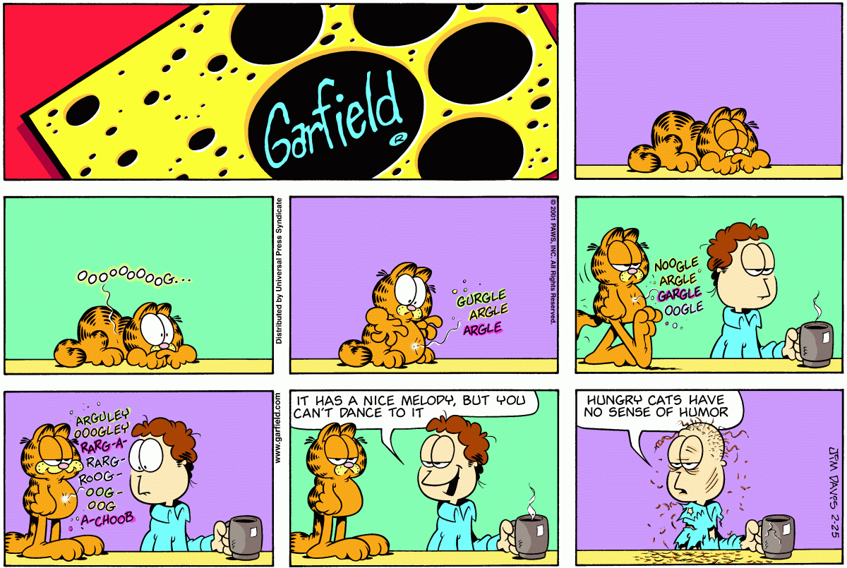 Garfield, February 25, 2001