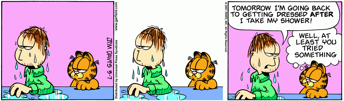 Garfield, March 7, 2001