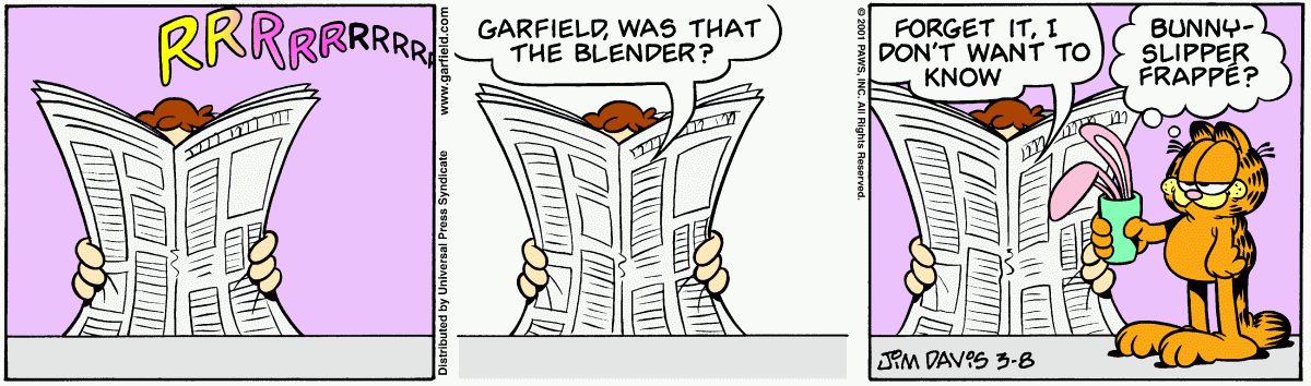 Garfield, March 8, 2001