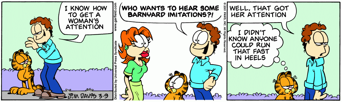 Garfield, March 9, 2001