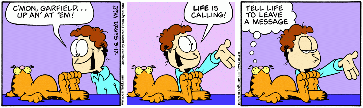 Garfield, March 12, 2001