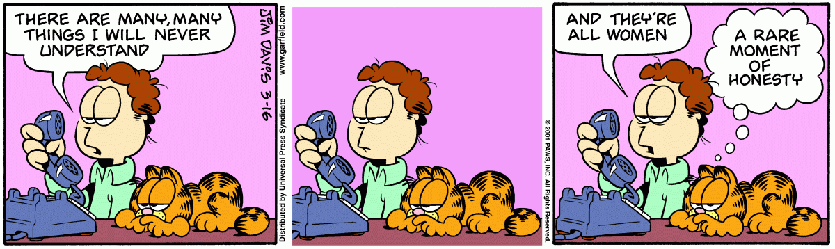 Garfield, March 16, 2001