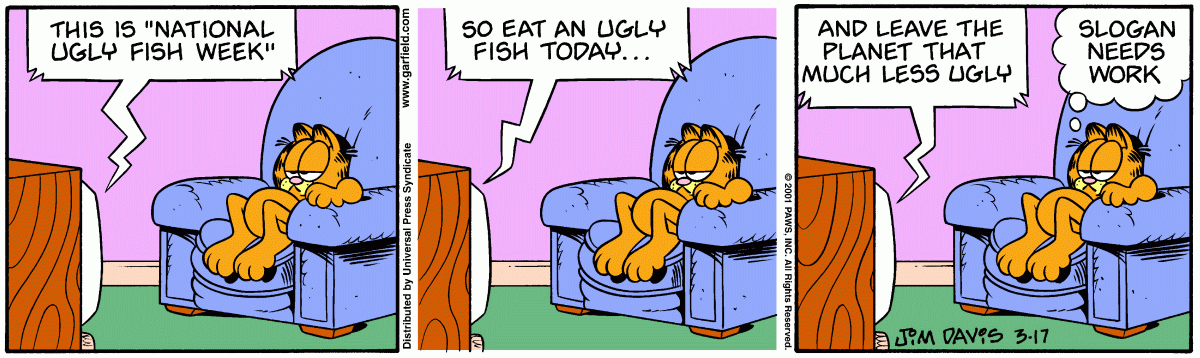 Garfield, March 17, 2001