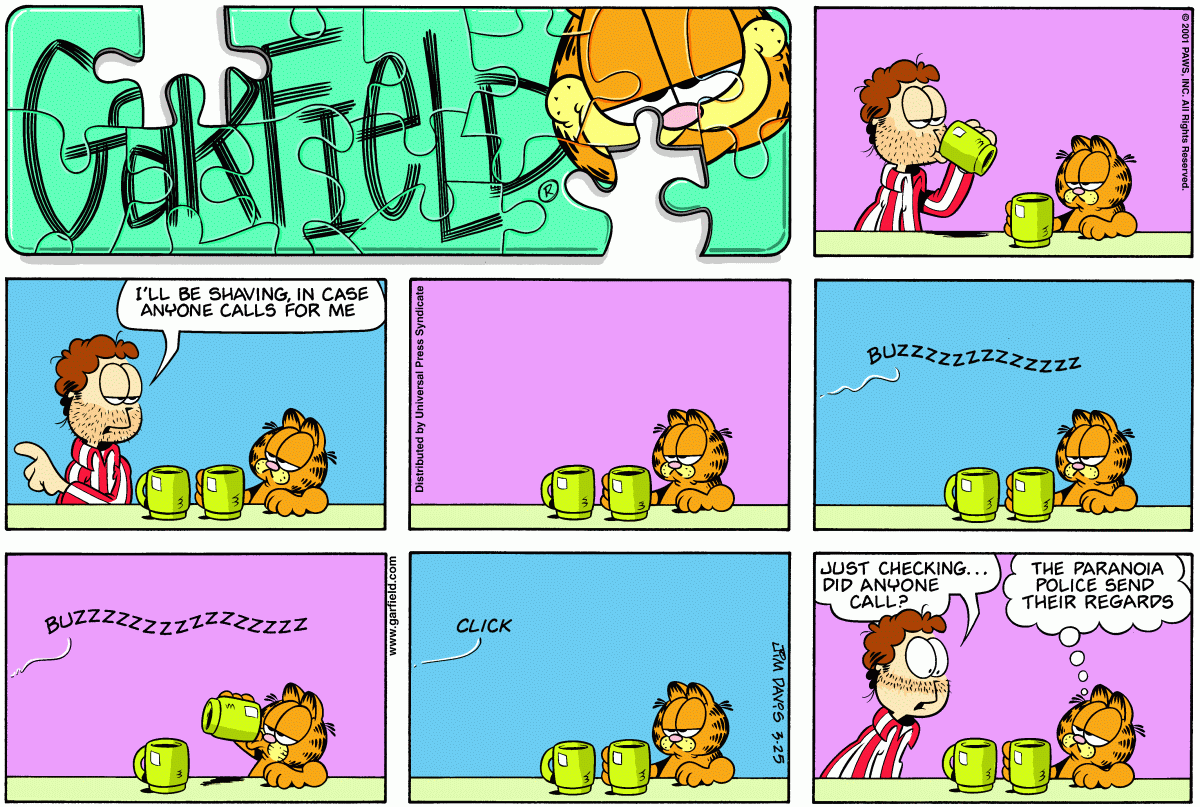 Garfield, March 25, 2001